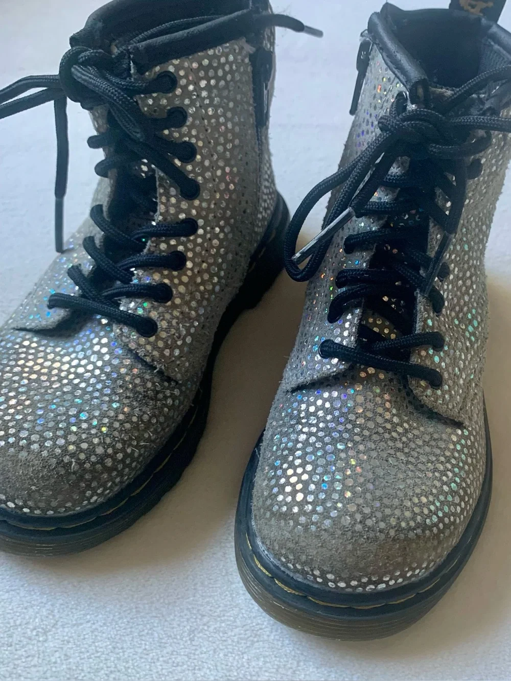Dr. Martens Pascal Iridescent Toddler Boots Size 9